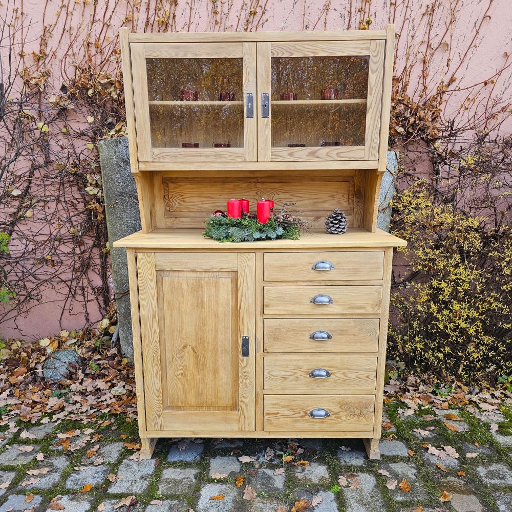 Altes antikes Buffet Kredenz Küchenschrank Anrichte Aufsatzschrank - 121