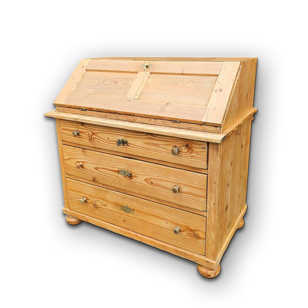 Alter antiker Sekretär Schreibtisch vintage original Büromöbel - 134