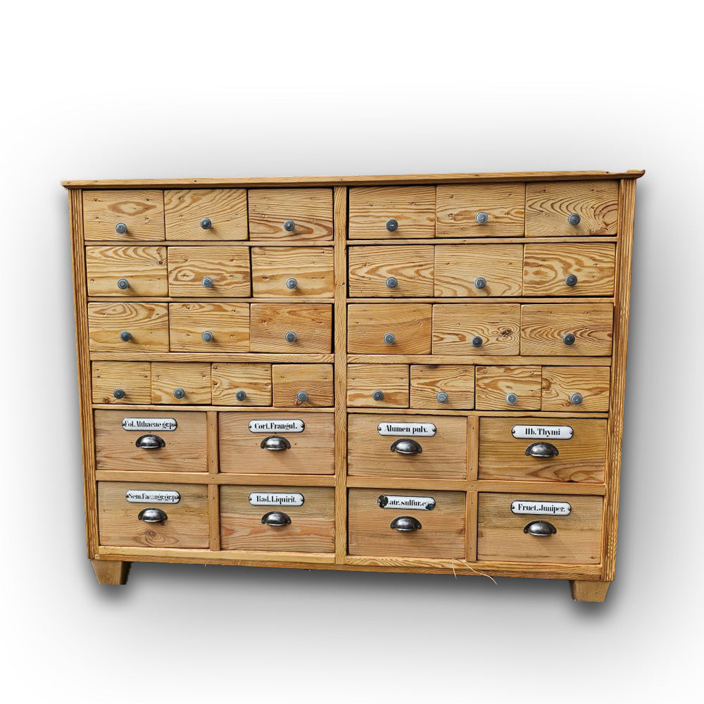 Apothekenschrank Schubladenschrank Apothekerkommode vintage alt antik retro - 145