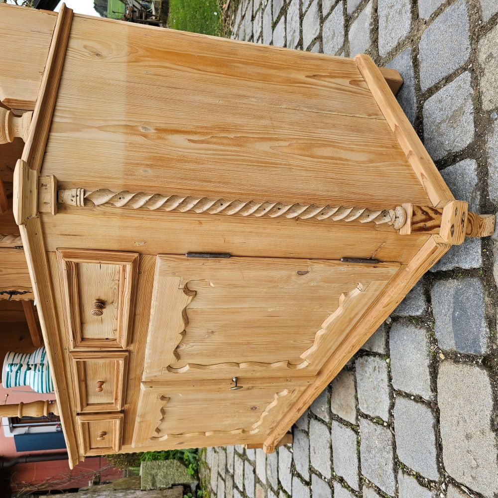 Altes antikes Buffet Kredenz Küchenschrank Anrichte Aufsatzschrank - 146