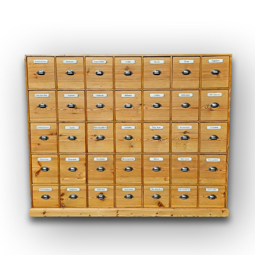 Alter antiker Apothekerschrank Schubladenschrank Highboard - 178