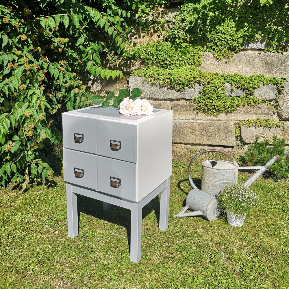 Schubladenschrank Karteischrank bunt farbig Apothekerschrank alt antik vintage - 80