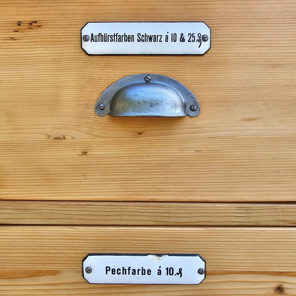 Alter antiker Apothekerschrank Sideboard Kommode mit 12 Schüben - 241