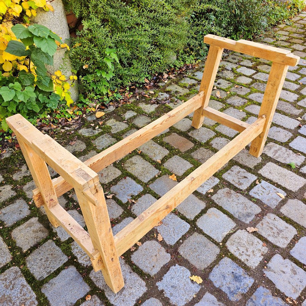 Alte urige rustikale Hobelbank mit 2 Schraubstöcken - 177