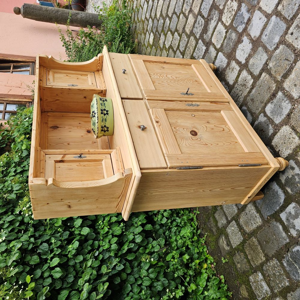 Klosterschrank Altes antikes Buffet Kredenz Küchenschrank Anrichte Aufsatzschrank - 239