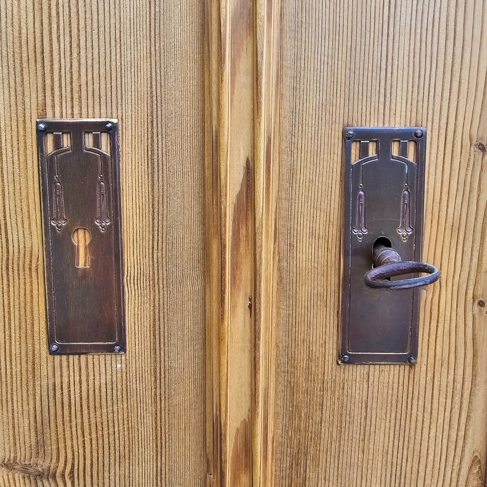 2-türiger teilbarer Schrank alt antik Weichholz - 256