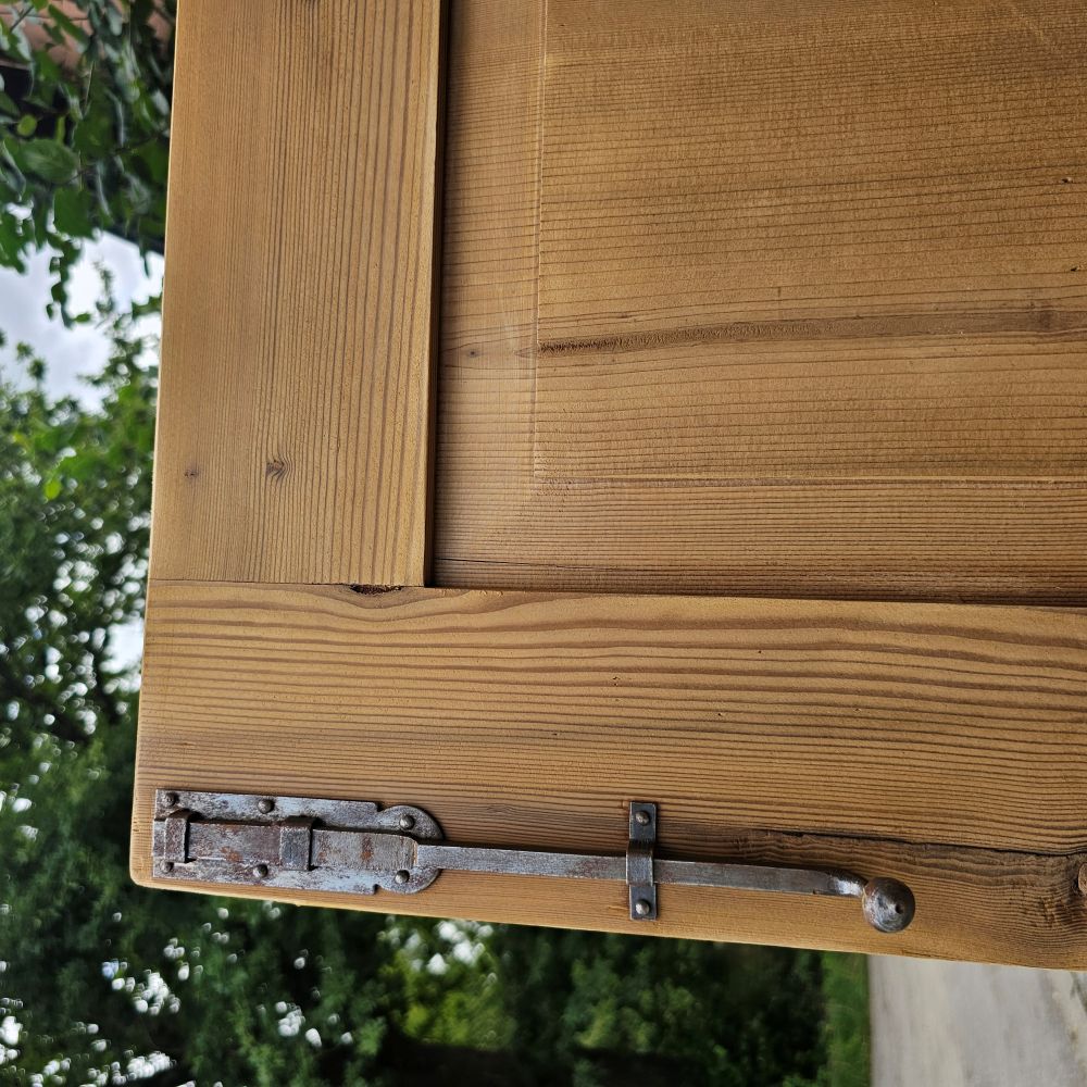 2-türiger teilbarer Schrank alt antik Weichholz - 256