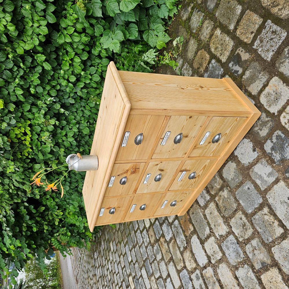 Altes antikes Schubladenschränkchen alter antiker Apothekerschrank - 244