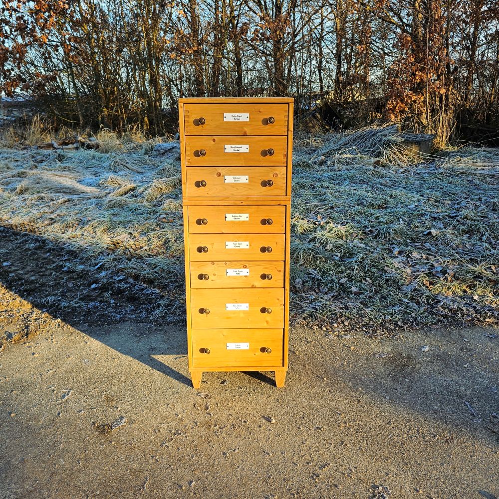 Apothekenschrank Schubladenschrank vintage alt retro industrial Industriedesign - 247