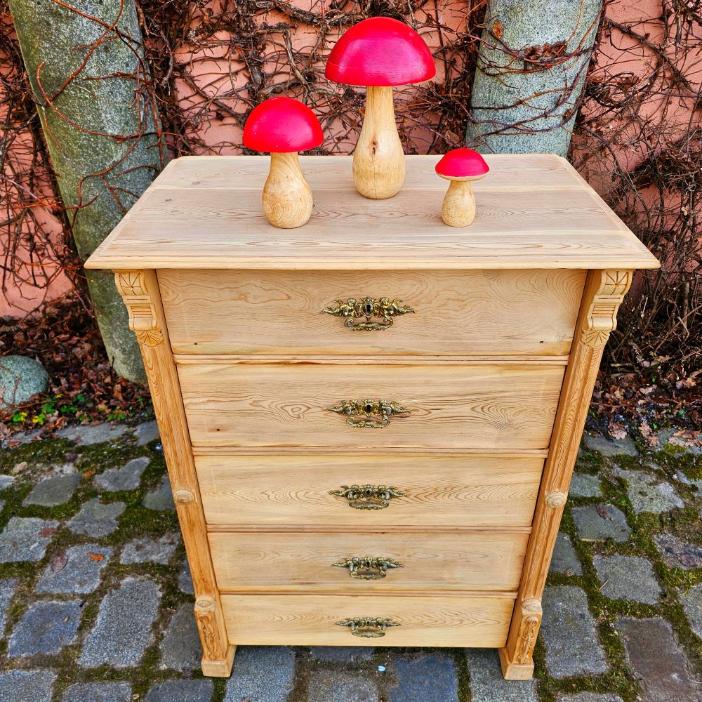 Antik alte schwedische Schubladenkommode, Herrenkommode original, Scandi Style - 201