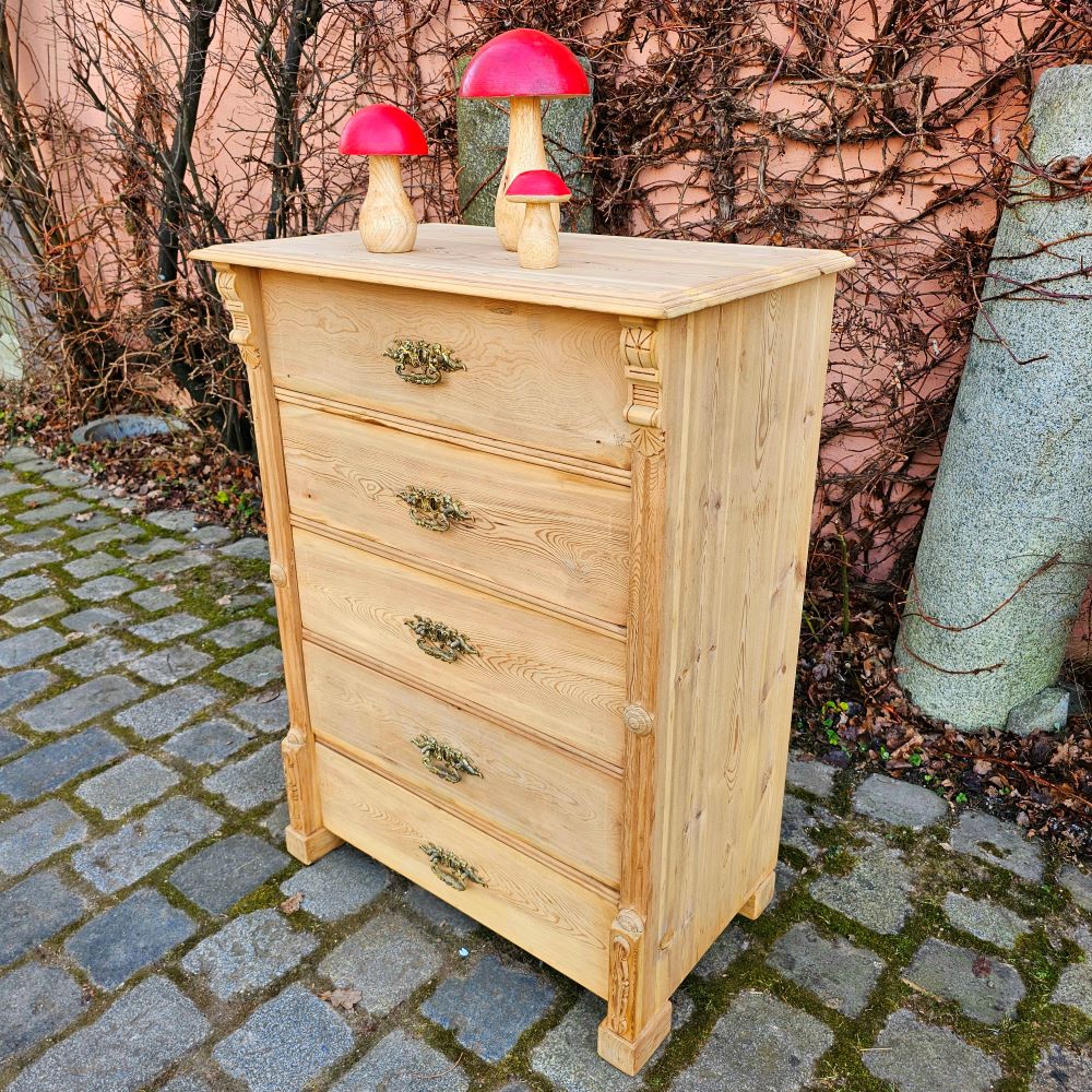 Antik alte schwedische Schubladenkommode, Herrenkommode original, Scandi Style - 201