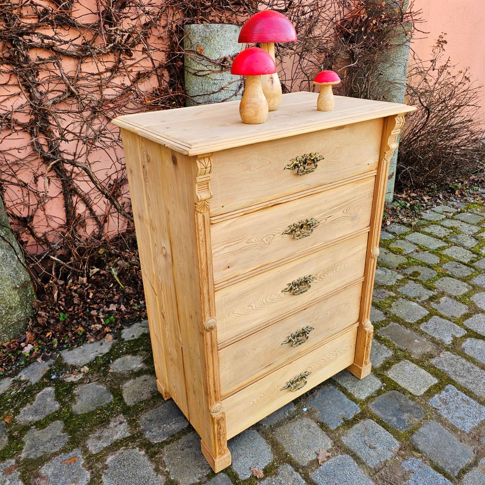 Antik alte schwedische Schubladenkommode, Herrenkommode original, Scandi Style - 201