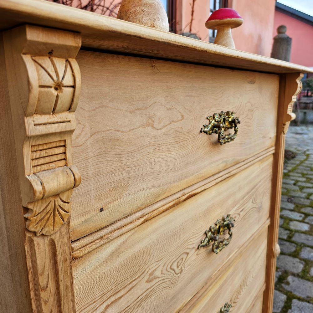 Antik alte schwedische Schubladenkommode, Herrenkommode original, Scandi Style - 201