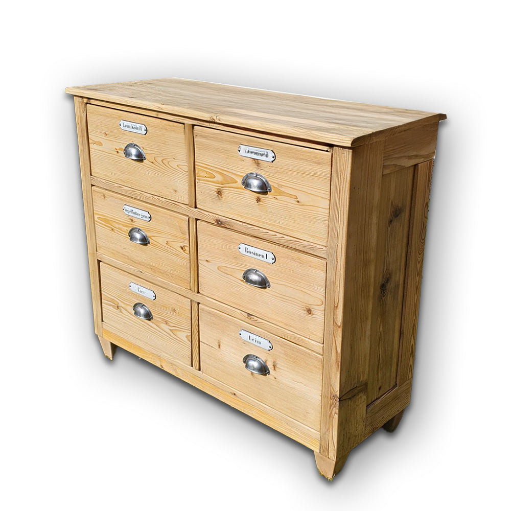 Apothekenschrank Schubladenschrank Apothekerkommode vintage alt antik retro - 137