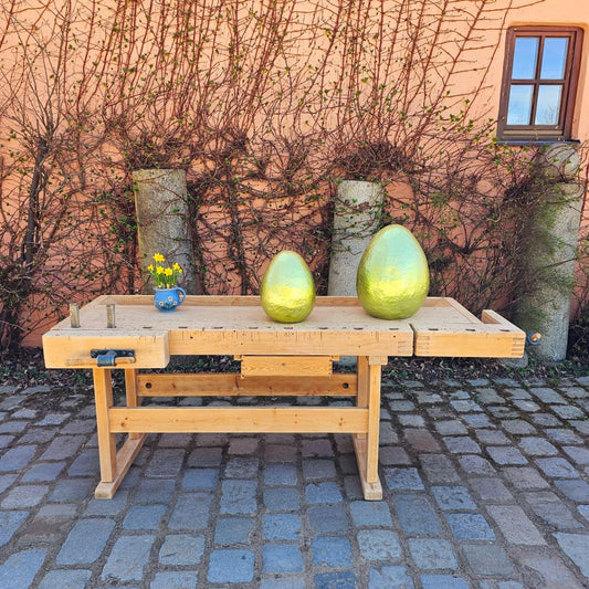 Alte rustikale Hobelbank mit 2 Schraubstöcken - 229