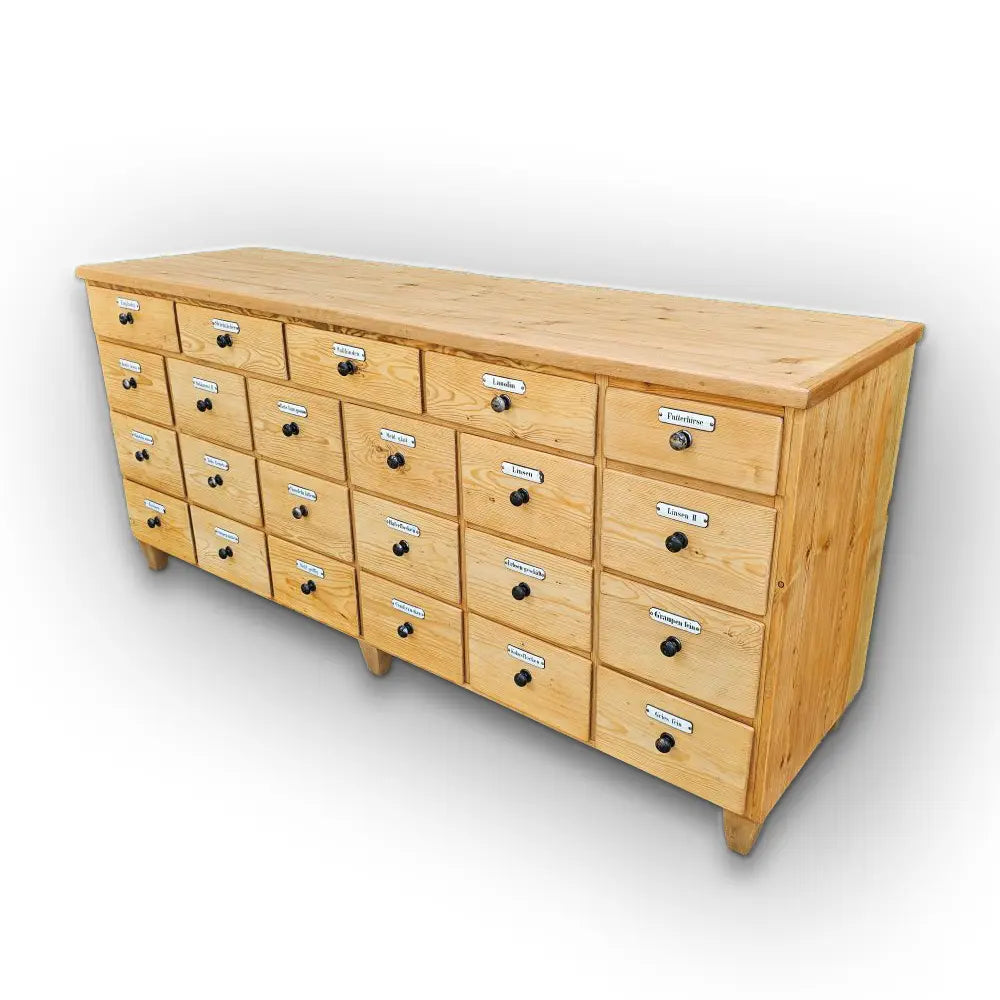 Alter antiker Apothekerschrank Apothekerkommode Schubladenschrank Drogerieschrank - 253