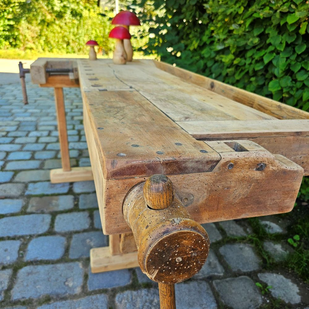 Kleine Alte rustikale Hobelbank Kaffeebar für Küche Tisch Schreibtisch - 266