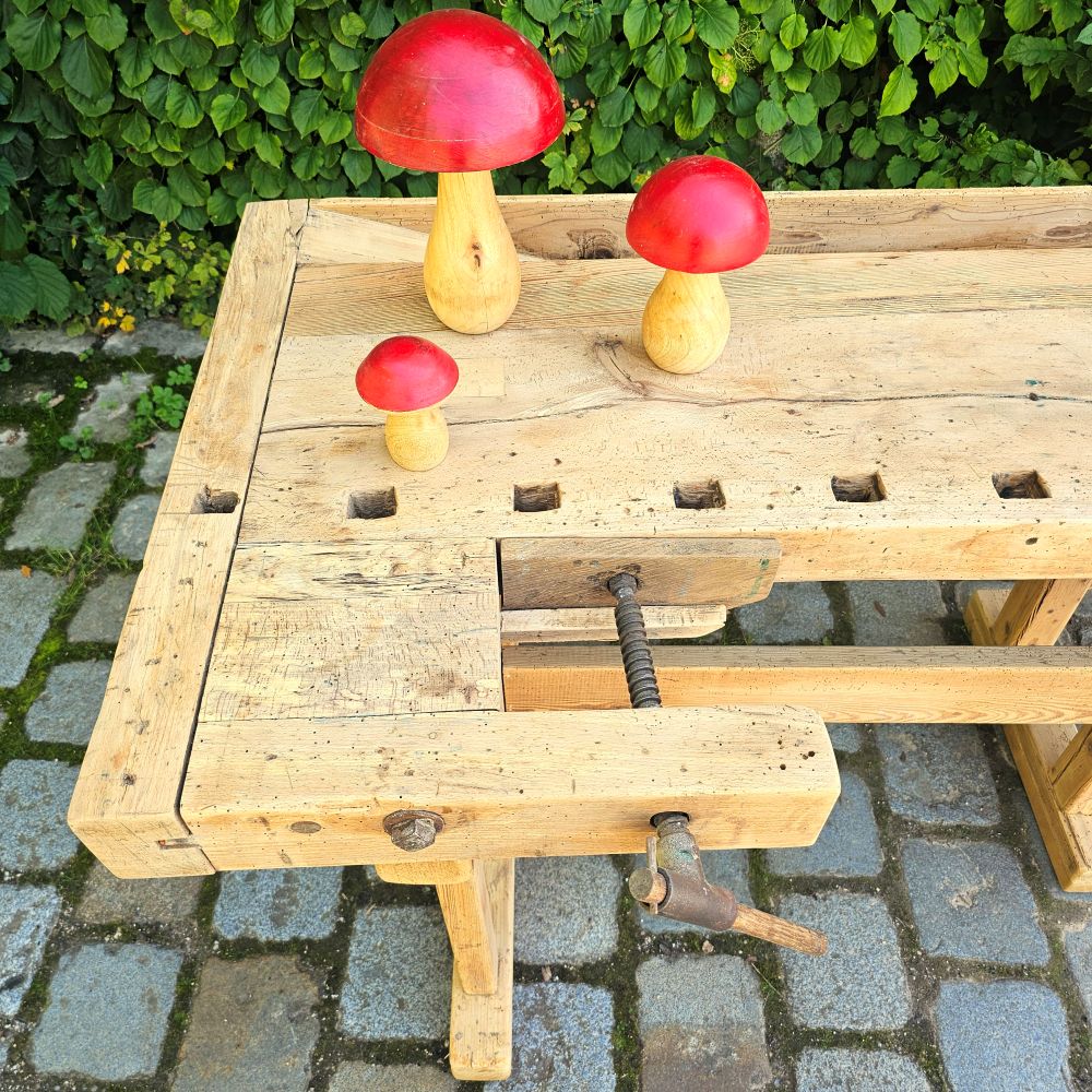 Kleine Alte rustikale Hobelbank Kaffeebar für Küche Tisch Schreibtisch - 266