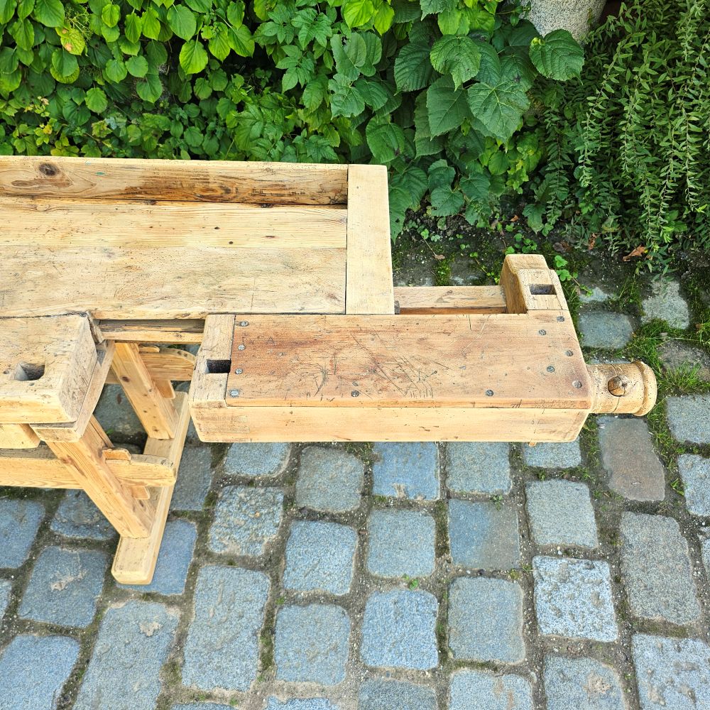 Kleine Alte rustikale Hobelbank Kaffeebar für Küche Tisch Schreibtisch - 266