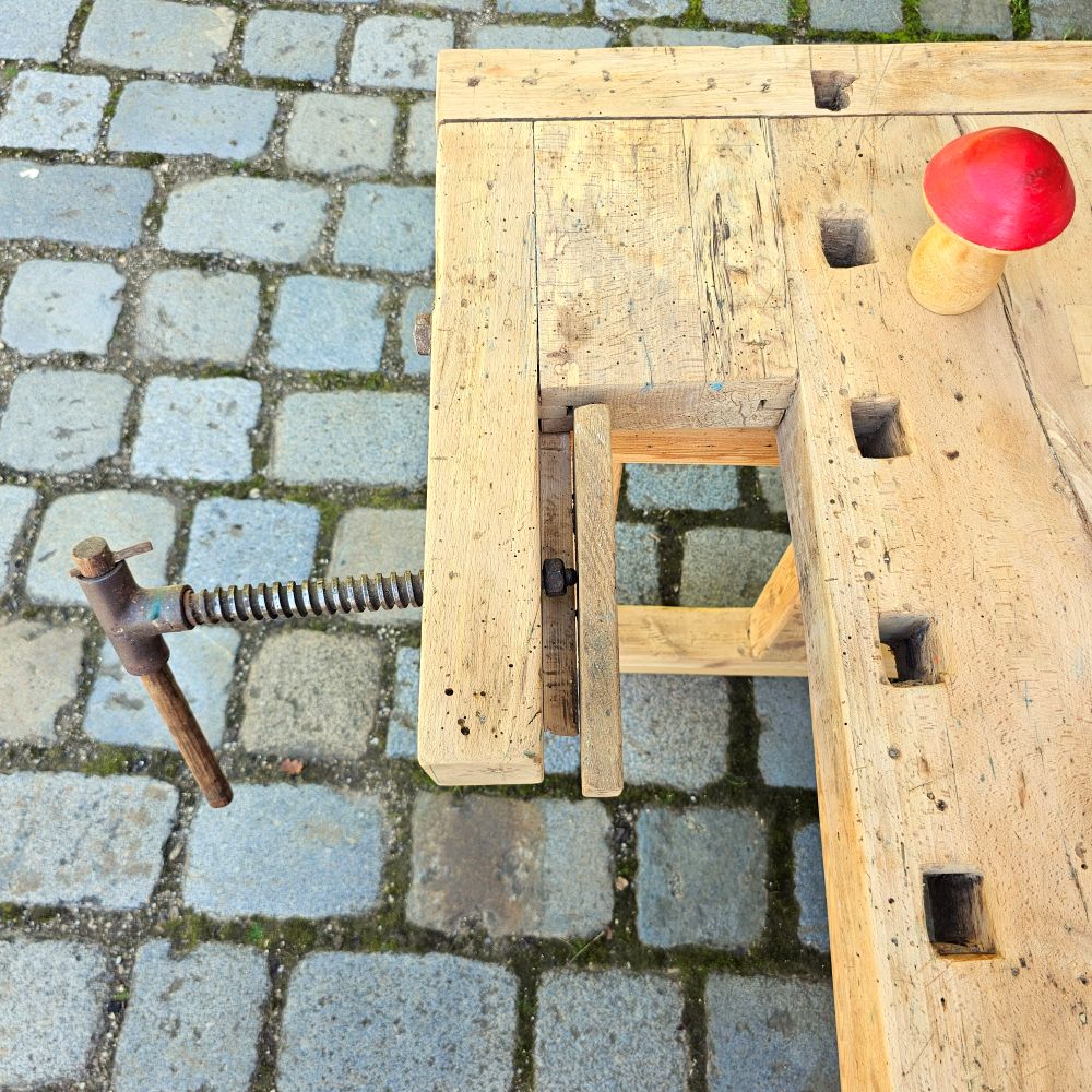 Kleine Alte rustikale Hobelbank Kaffeebar für Küche Tisch Schreibtisch - 266
