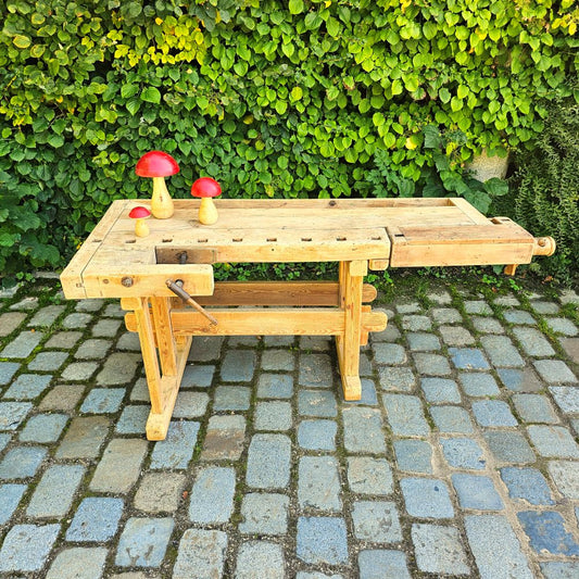 Kleine Alte rustikale Hobelbank Kaffeebar für Küche Tisch Schreibtisch - 266