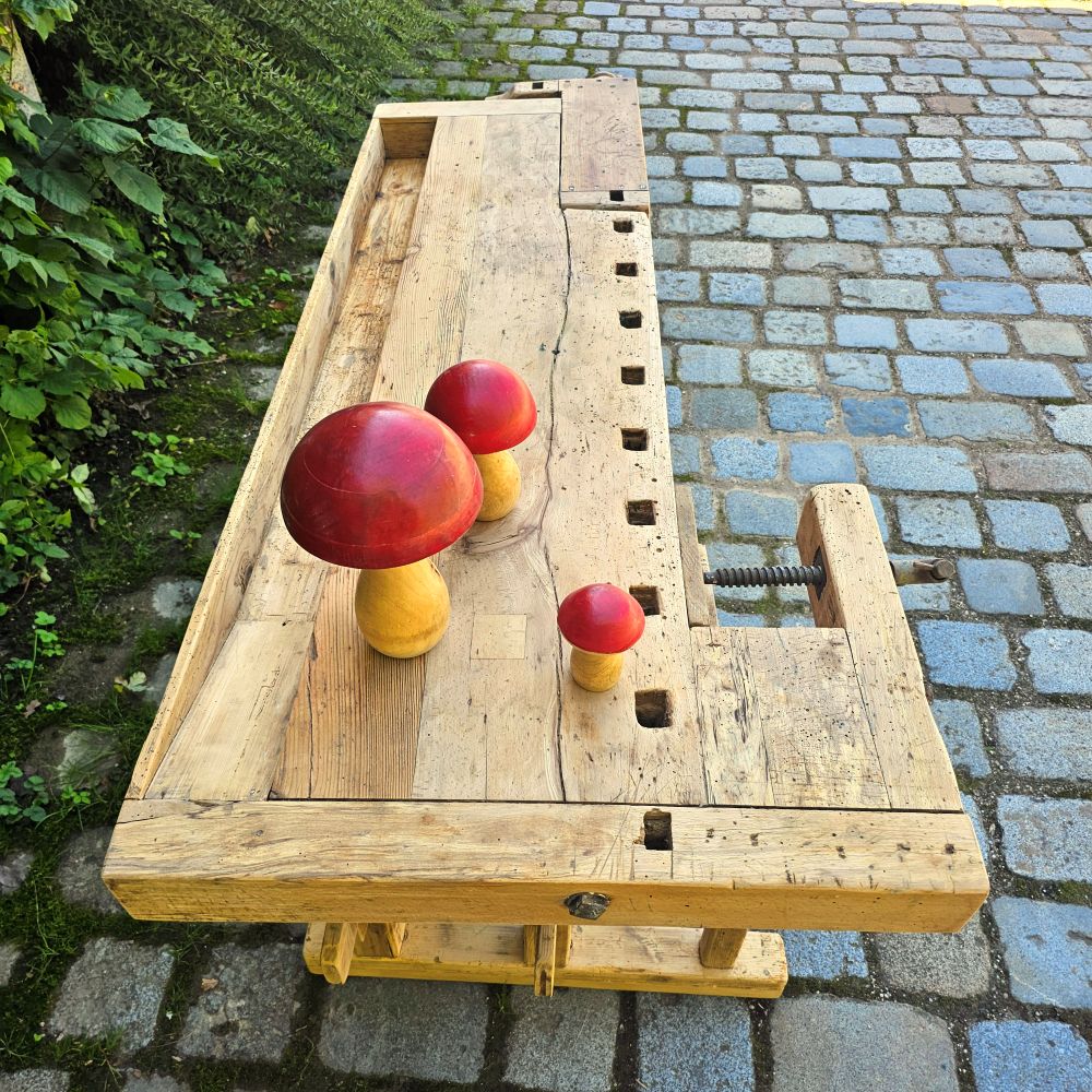 Kleine Alte rustikale Hobelbank Kaffeebar für Küche Tisch Schreibtisch - 266