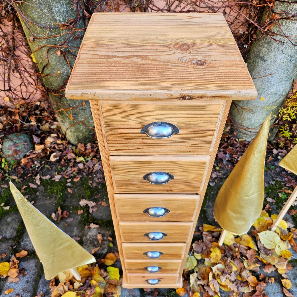 Apothekenschränkchen Schubladenschrank Schubladenkästchen vintage alt mit 7 Schüben - 279