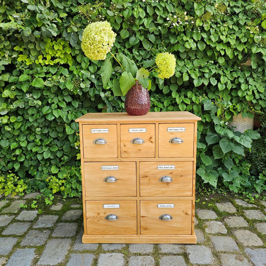 Alter antiker Apothekerschrank Apothekerkommode Schubladenschrank Sideboard - 242