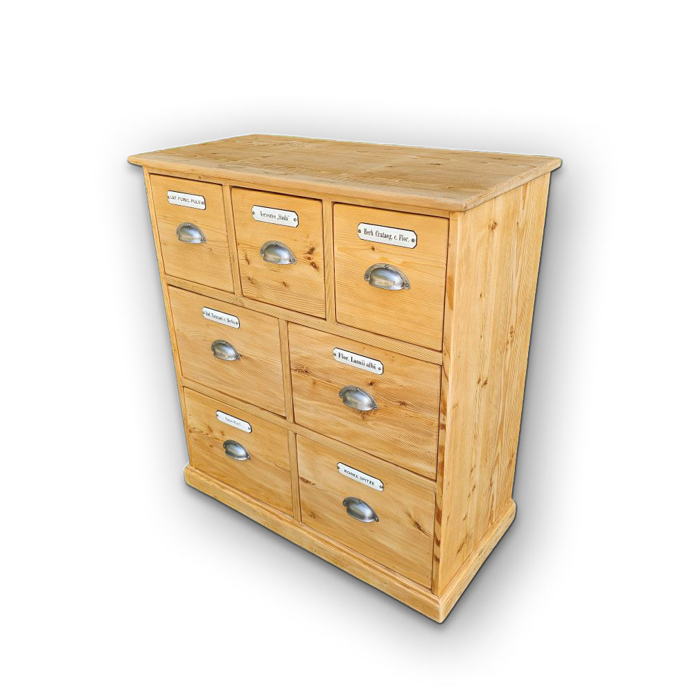 Alter antiker Apothekerschrank Apothekerkommode Schubladenschrank Sideboard - 242