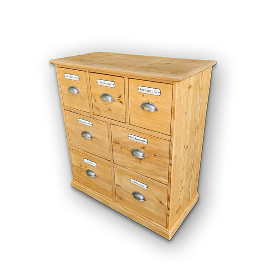 Alter antiker Apothekerschrank Apothekerkommode Schubladenschrank Sideboard - 242