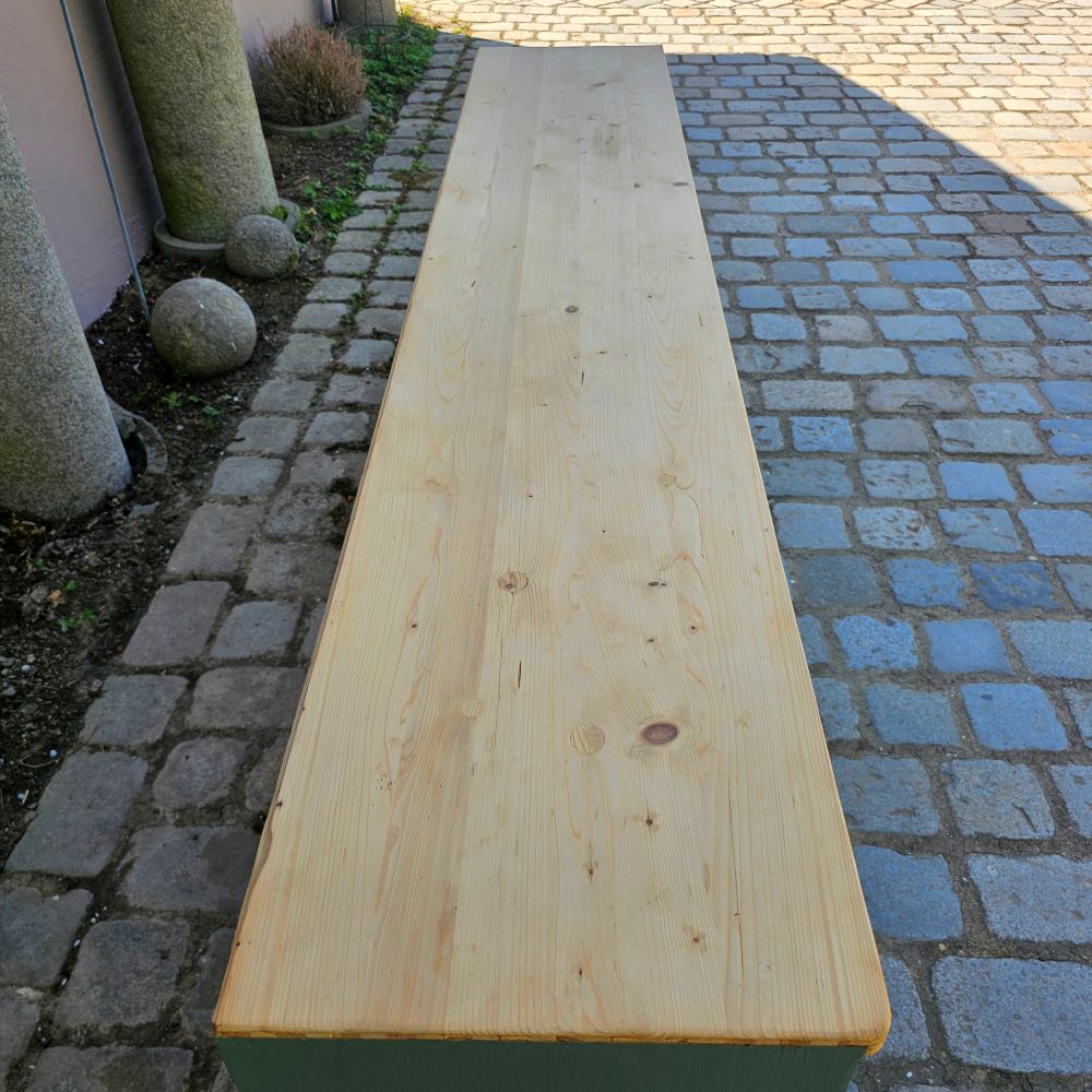 Kramerschrank Krämerschrank Kommode Schubladenschrank vintage, neu lackiert grün - 303