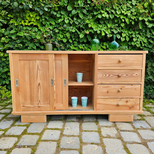 Alte antike Kommode mit Schuiebetüren Kästchen Büroschrank alt antik vintage retro - 263