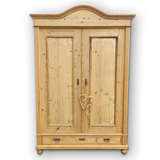 2-türiger teilbarer Schrank alt antik Weichholz - 256