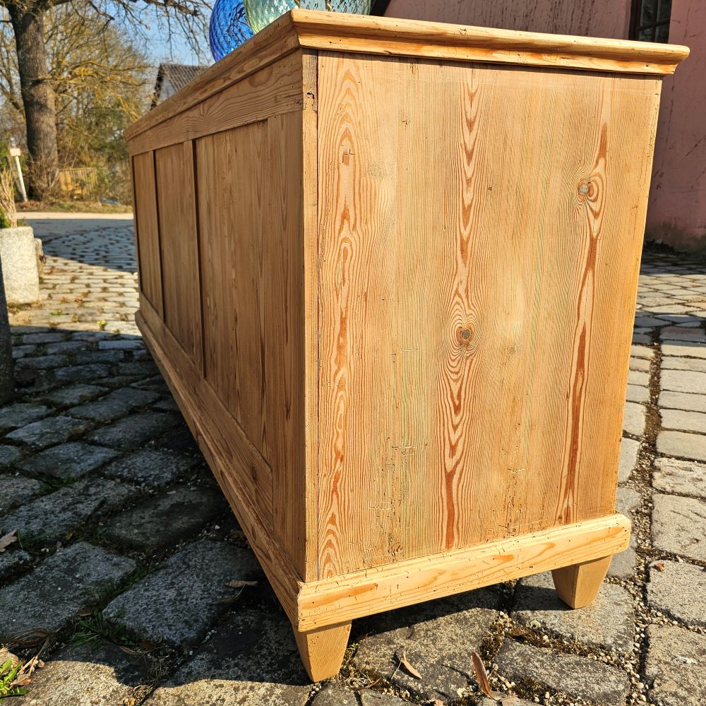 Alter antiker Apothekenschrank Ladeneinrichtung mit schöner Rückseite Weichholz Fichte - 298