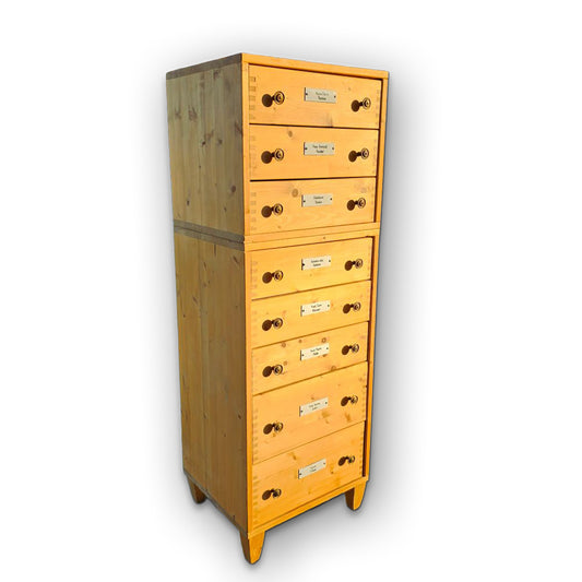 Apothekenschrank Schubladenschrank vintage alt retro industrial Industriedesign - 247