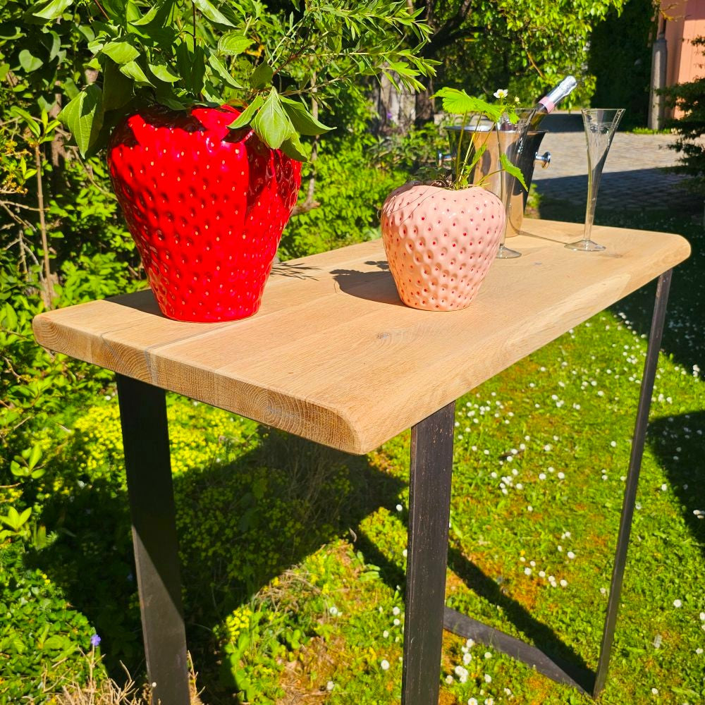 Stehtisch Eiche Eichentisch Vollholz Massivholztisch Tisch - 258
