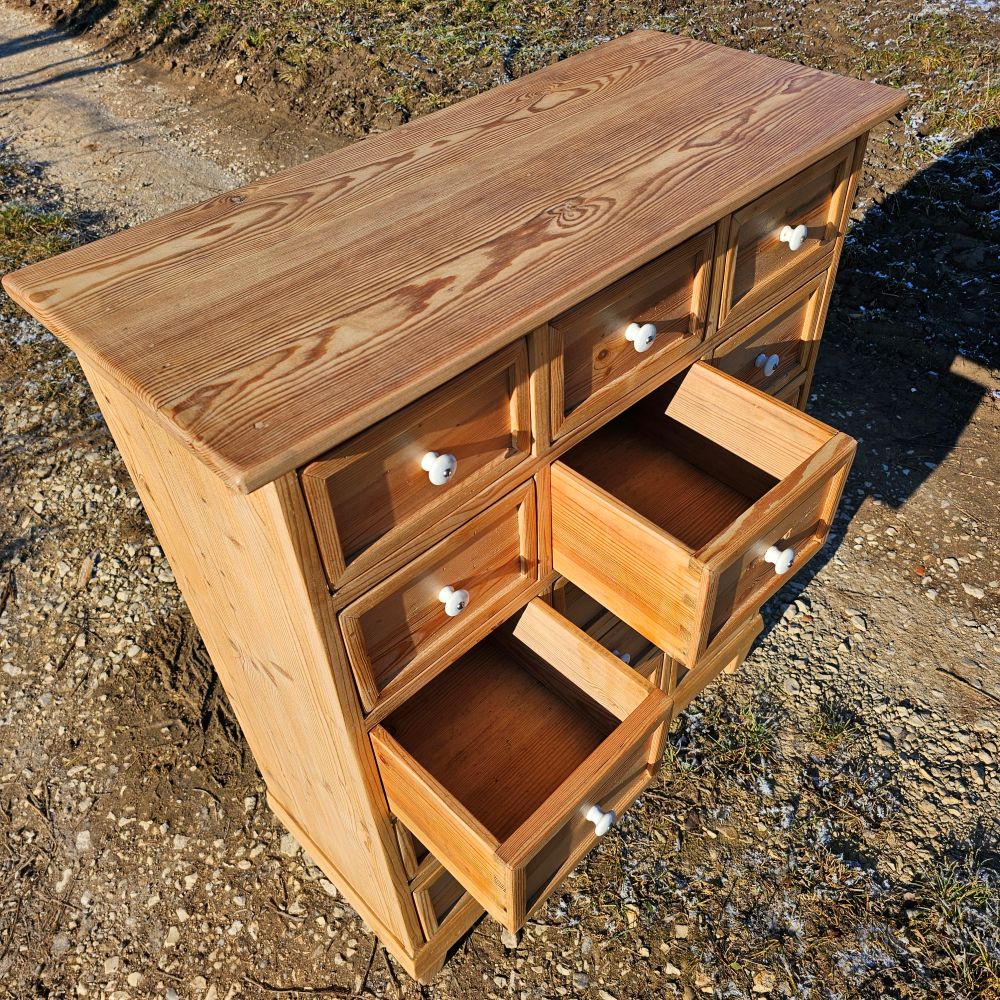 Alter antiker Apothekerschrank Apothekerkommode Schubladenschrank Sideboard - 293