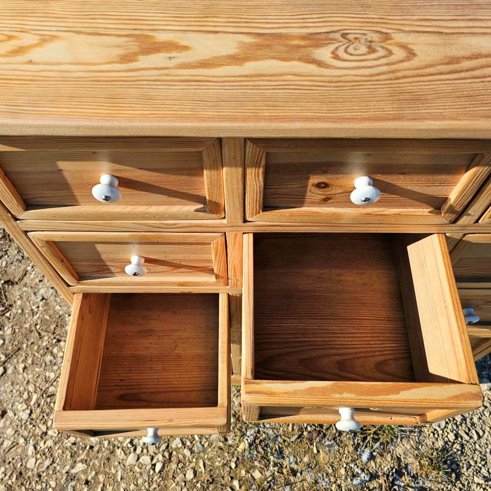 Alter antiker Apothekerschrank Apothekerkommode Schubladenschrank Sideboard - 293