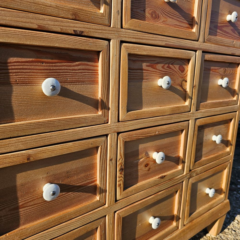 Alter antiker Apothekerschrank Apothekerkommode Schubladenschrank Sideboard - 293