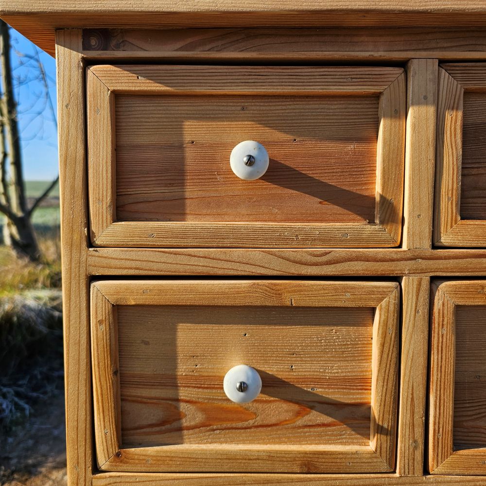 Alter antiker Apothekerschrank Apothekerkommode Schubladenschrank Sideboard - 293