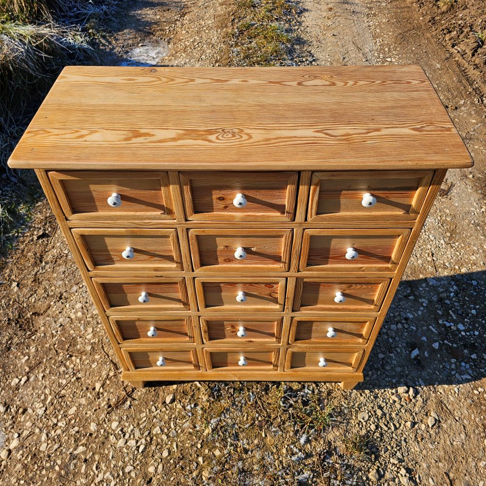 Alter antiker Apothekerschrank Apothekerkommode Schubladenschrank Sideboard - 293